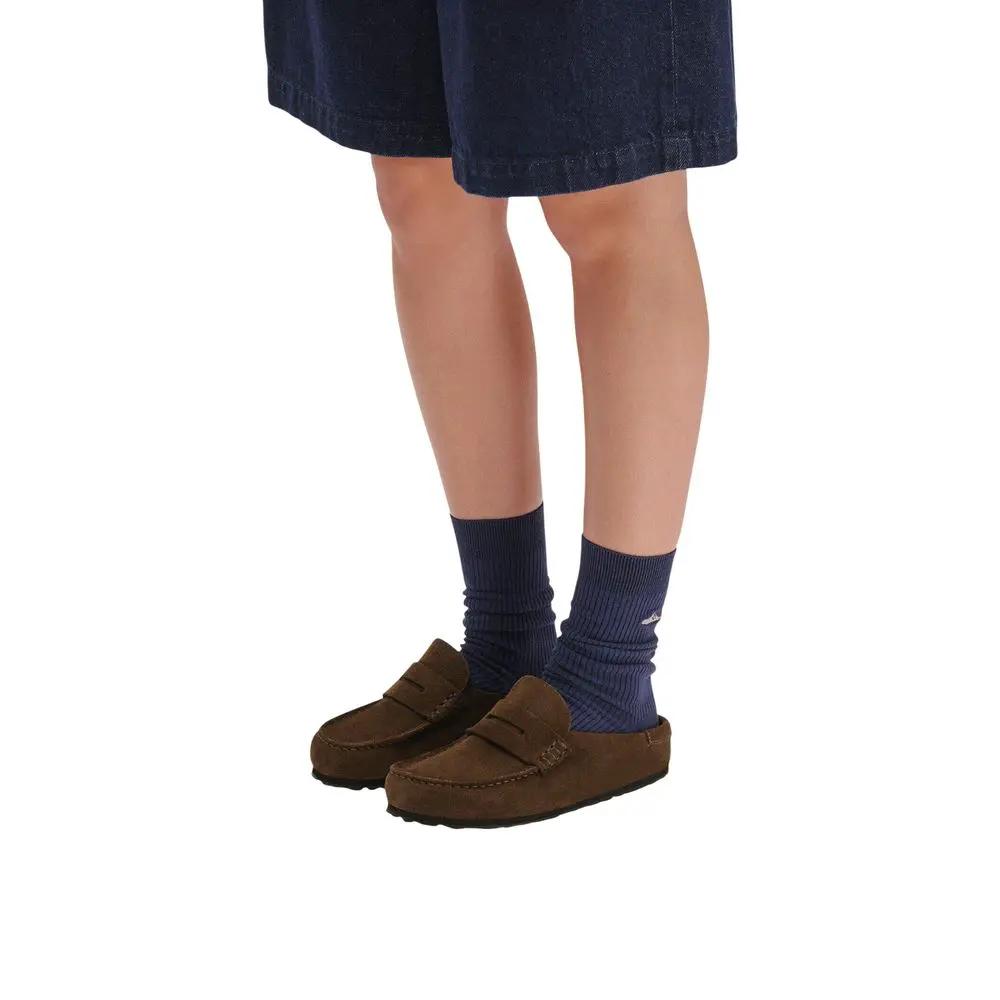 Birkenstock Brown Suede Leather Moccassin