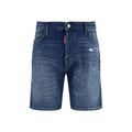 Dsquared² Blue Cotton Bermuda Shorts