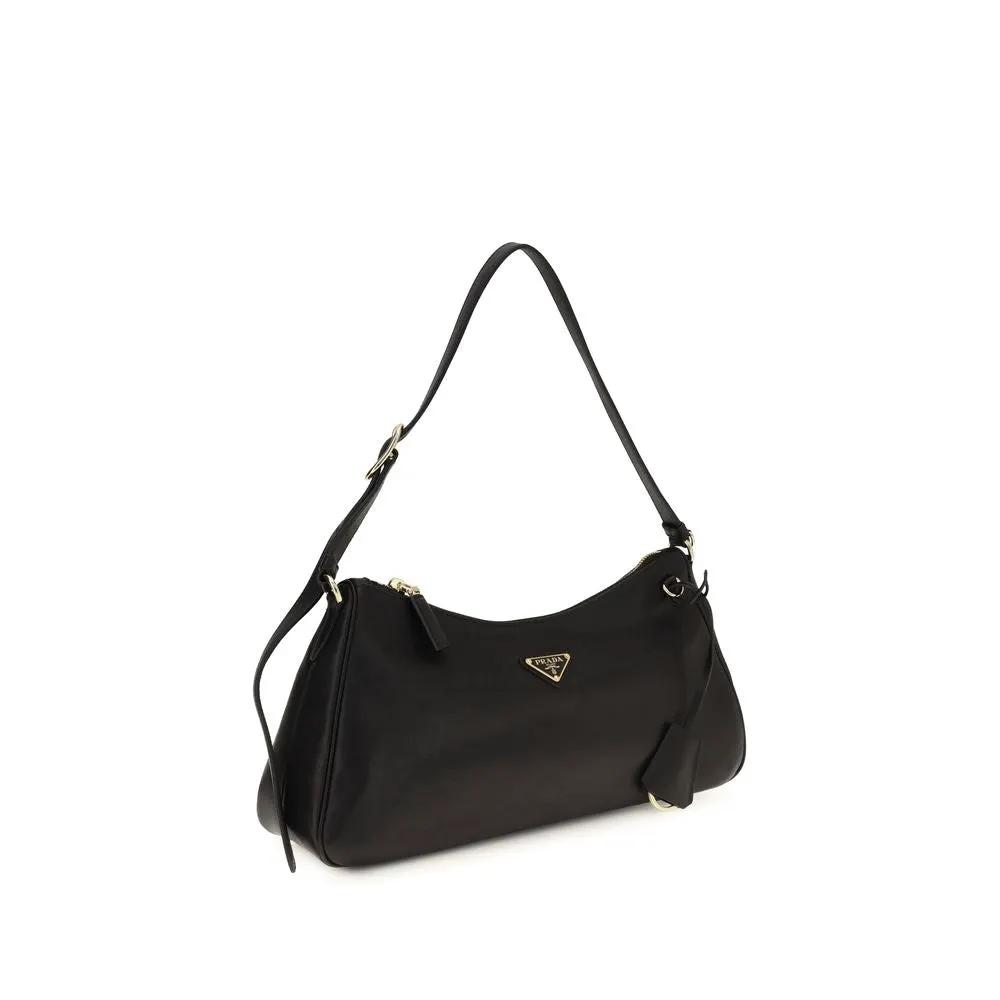 Sac bandoulière Prada Bos Taurus en cuir de veau noir