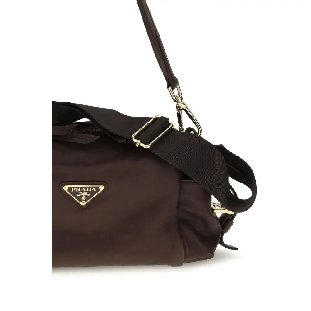 Sac à bandoulière Prada en cuir Nappa / veau Bos Taurus marron