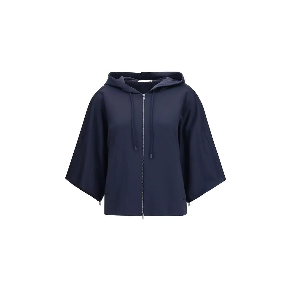 Sweat-shirt bleu en polyamide Max Mara