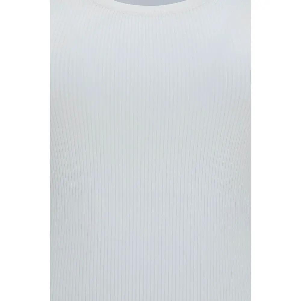 Max Mara White Viscose Tank Tops