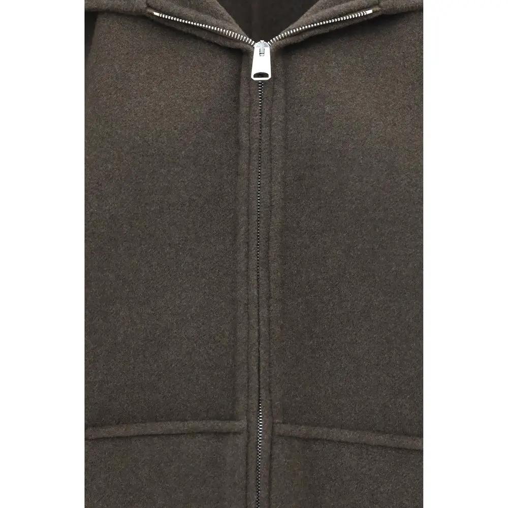 Veste longue en laine bicolore Khaite Oves Aries