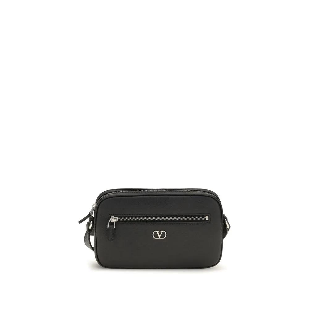 Portefeuille Valentino Garavani Bos Taurus en cuir de veau noir