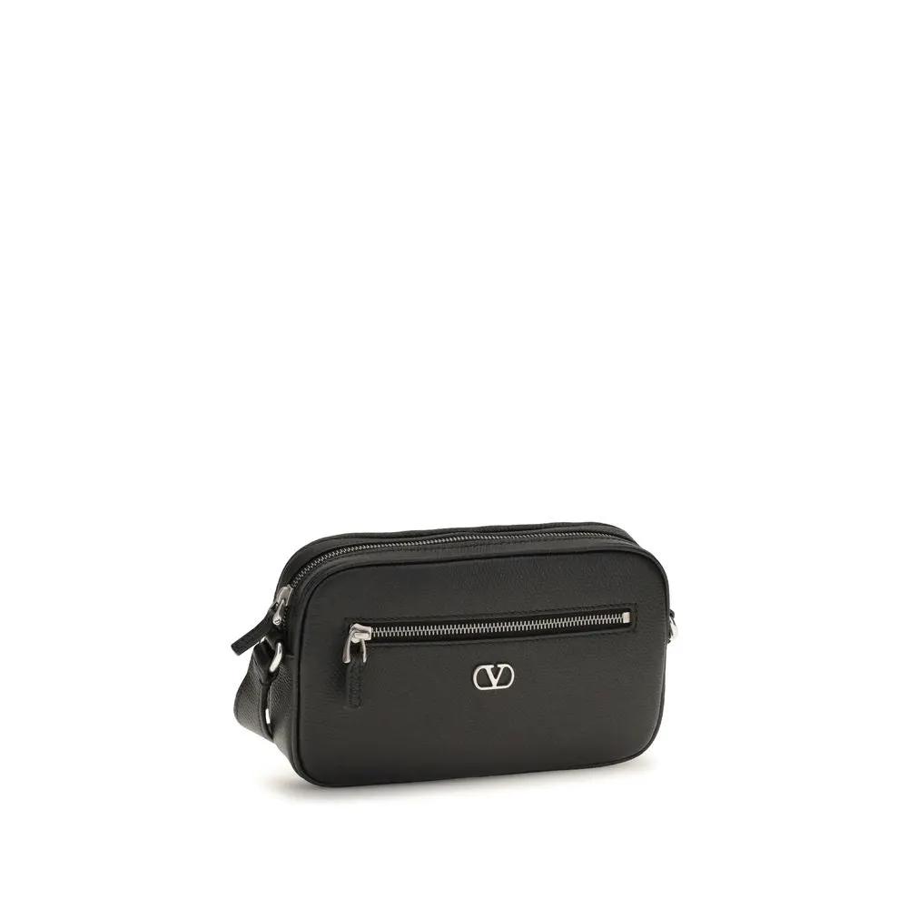 Portefeuille Valentino Garavani Bos Taurus en cuir de veau noir