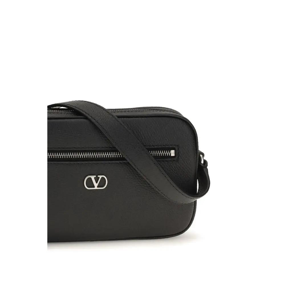 Portefeuille Valentino Garavani Bos Taurus en cuir de veau noir