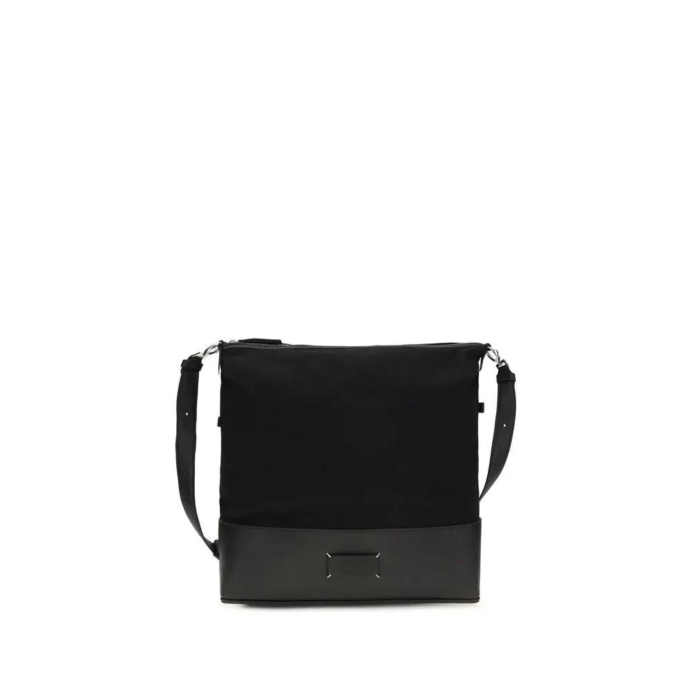 Sac bandoulière Bos Taurus en cuir de veau noir Maison Margiela