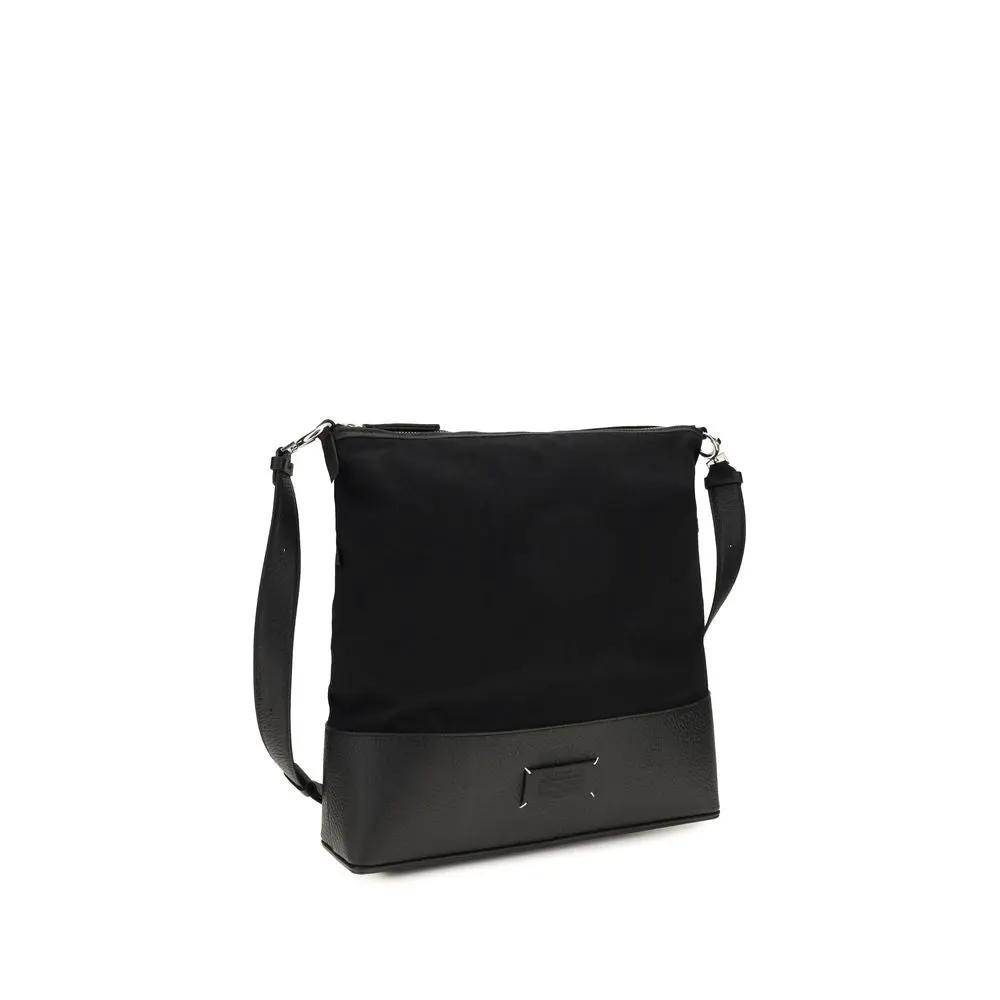 Sac bandoulière Bos Taurus en cuir de veau noir Maison Margiela