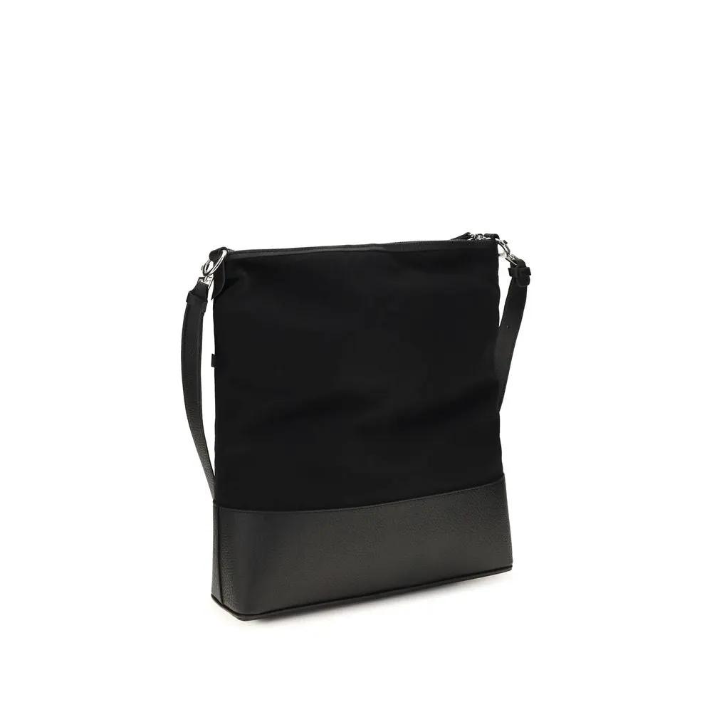 Sac bandoulière Bos Taurus en cuir de veau noir Maison Margiela