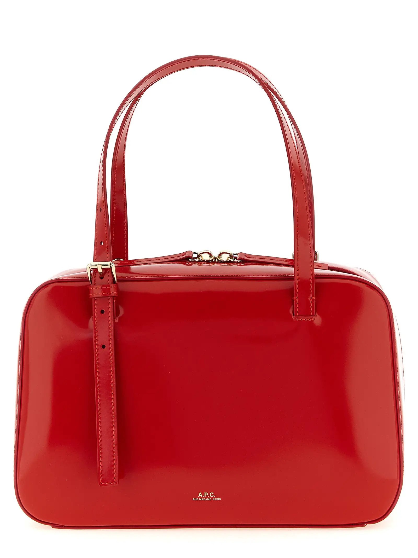 Sac à main A.P.C. en cuir de vachette multicolore