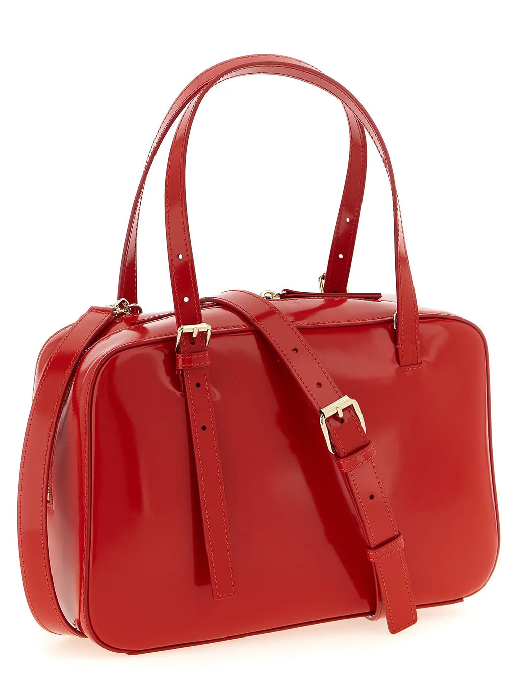 Sac à main A.P.C. en cuir de vachette multicolore
