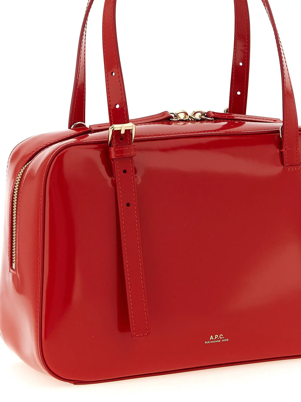 Sac à main A.P.C. en cuir de vachette multicolore