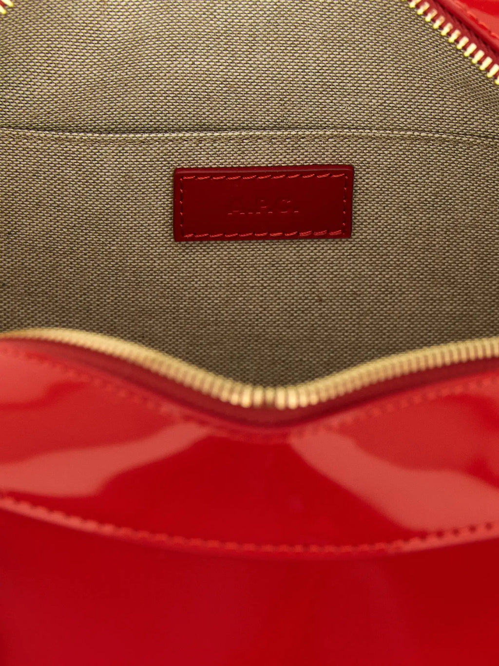 Sac à main A.P.C. en cuir de vachette multicolore