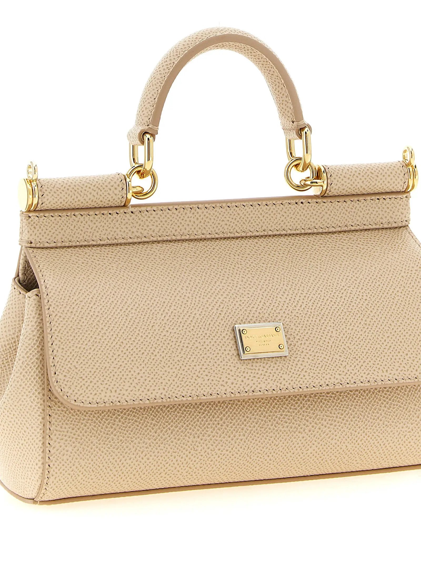 Sac à main Dolce & Gabbana en cuir de veau multicolore