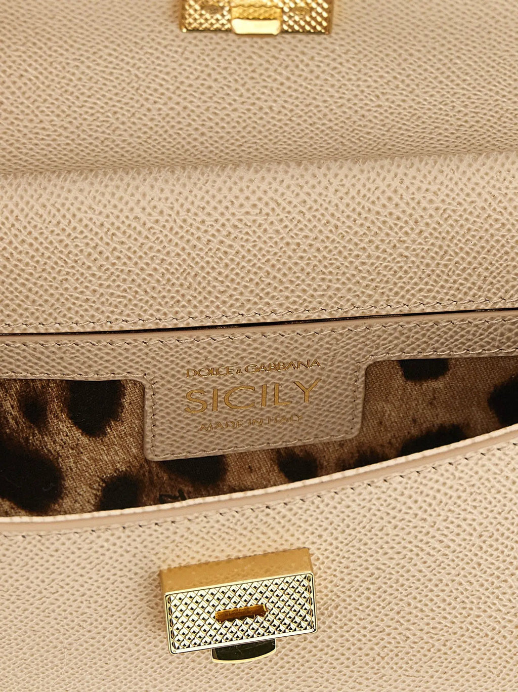 Sac à main Dolce & Gabbana en cuir de veau multicolore