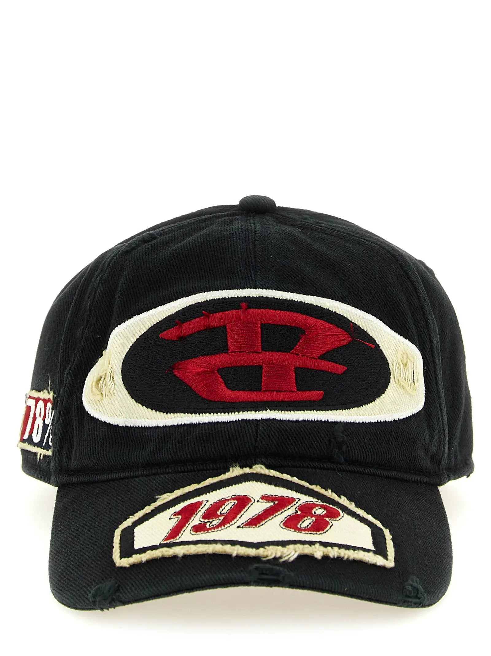 Diesel Black Cotton Cap (Baseball Hat)