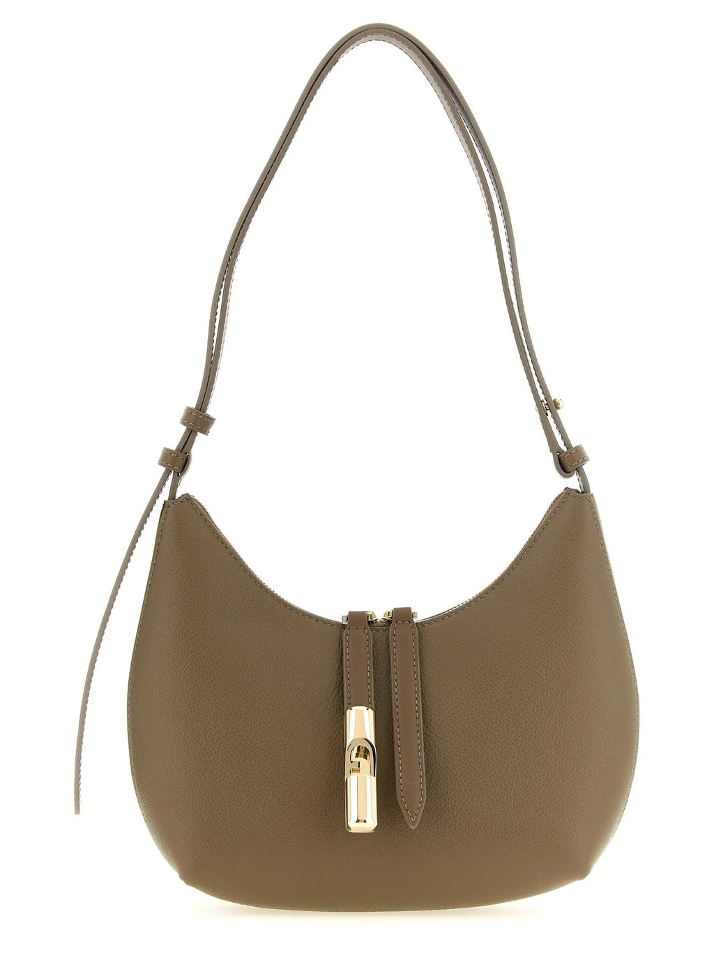 Sac à bandoulière Furla en cuir de veau beige