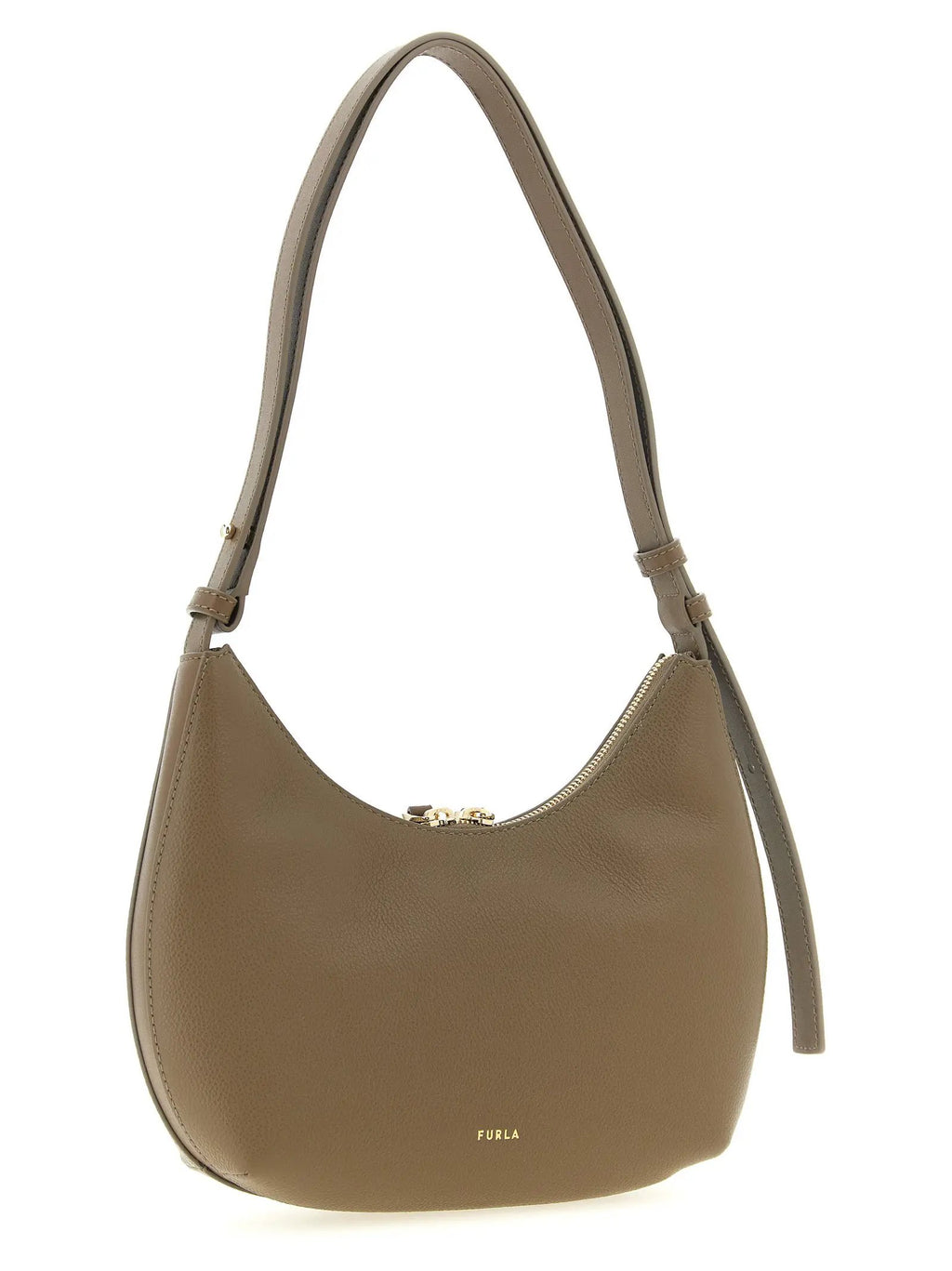 Sac à bandoulière Furla en cuir de veau beige