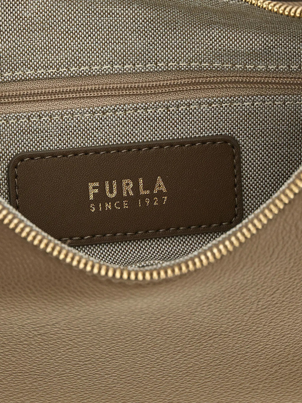 Sac à bandoulière Furla en cuir de veau beige