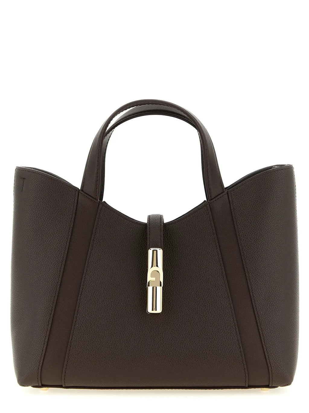 Furla Brown Calfskin Tote Bag