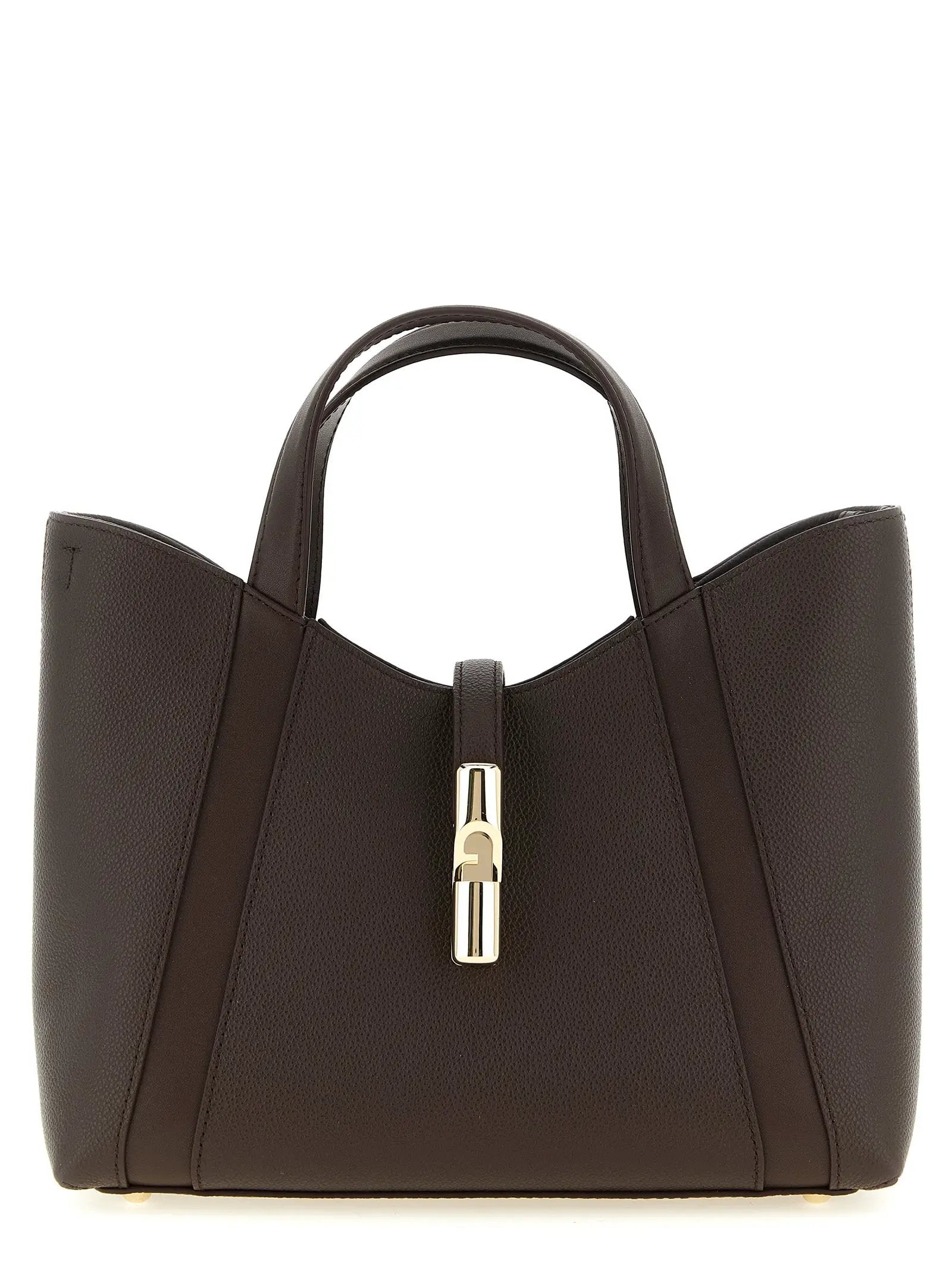 Furla Brown Calfskin Tote Bag