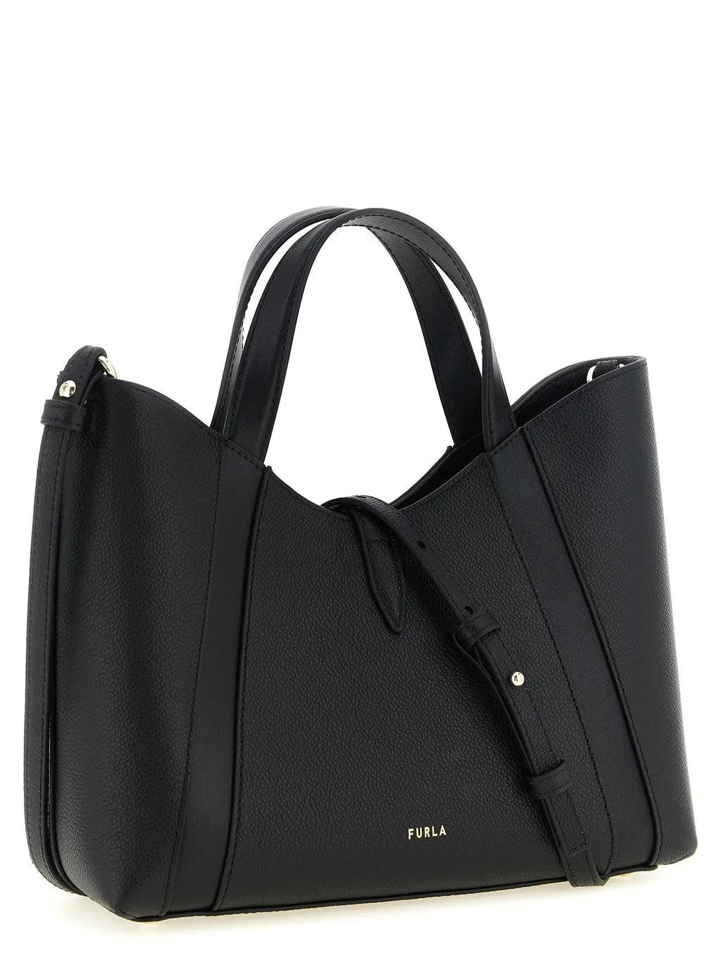 Furla Black Calfskin Tote Bag