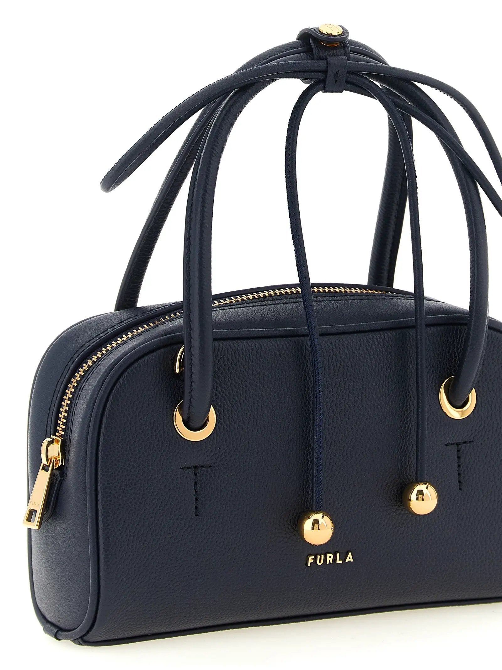 Sac à main Furla en cuir de veau bleu