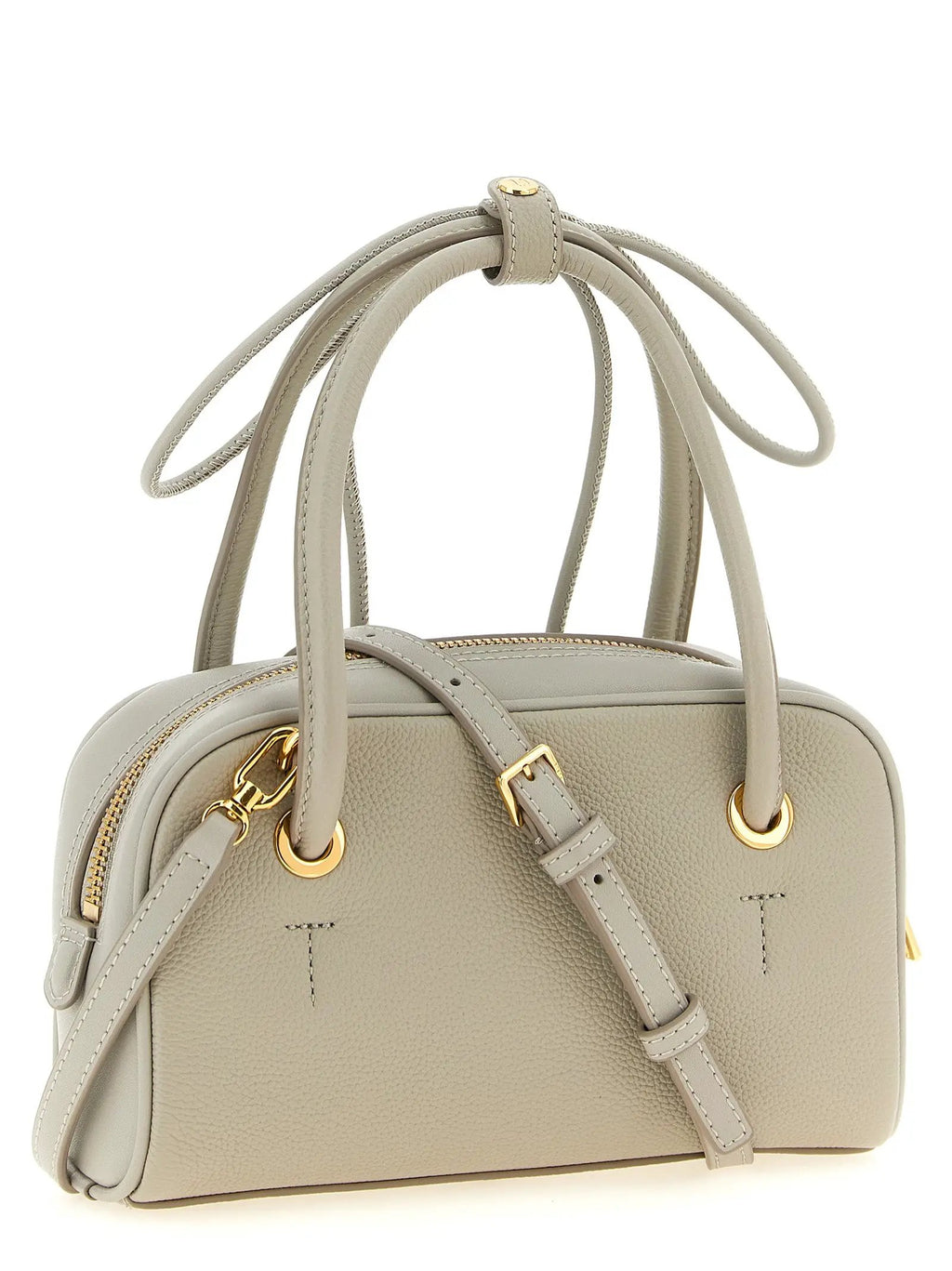 Furla Gray Calfskin Handbag