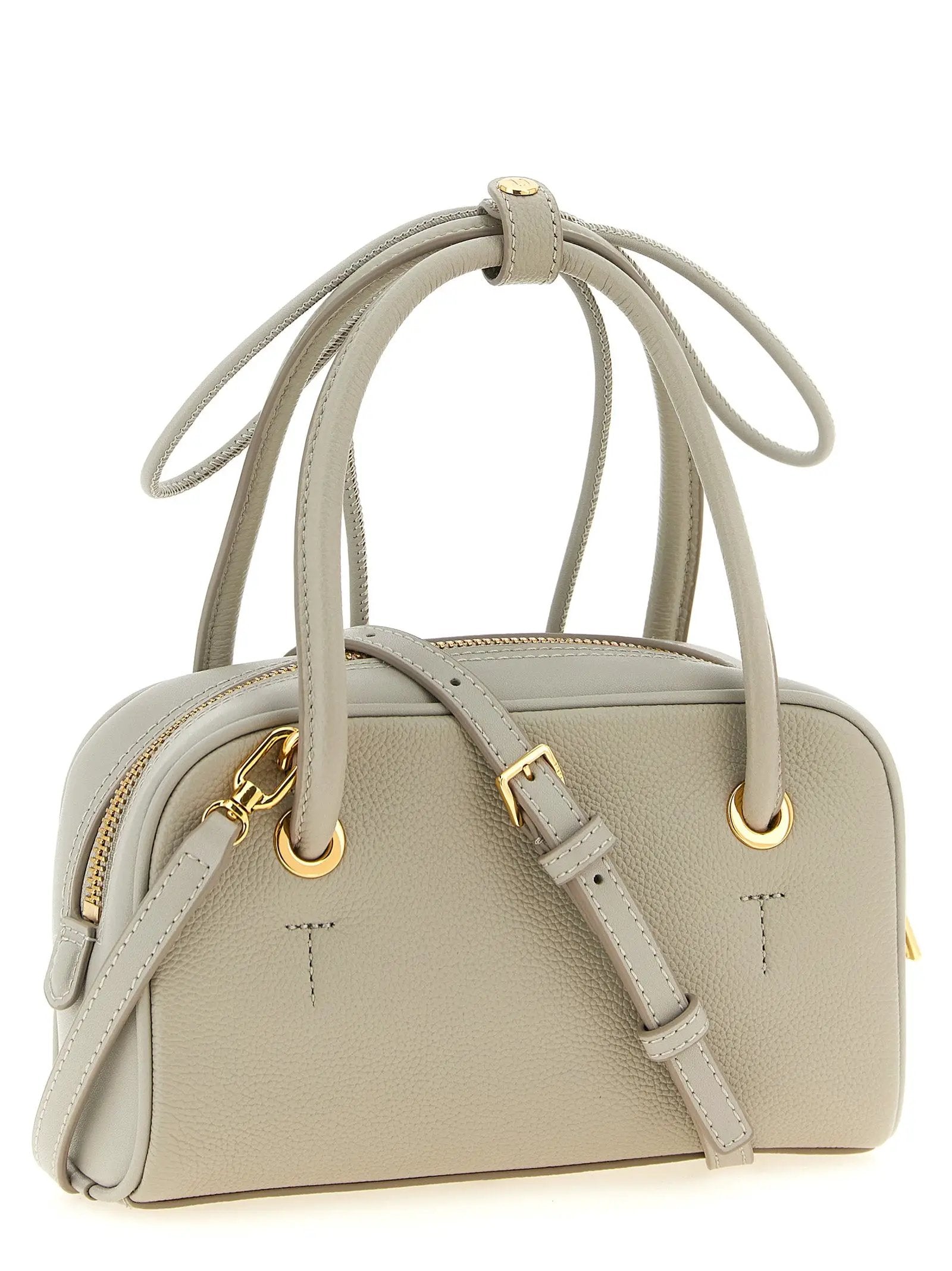 Furla Gray Calfskin Handbag
