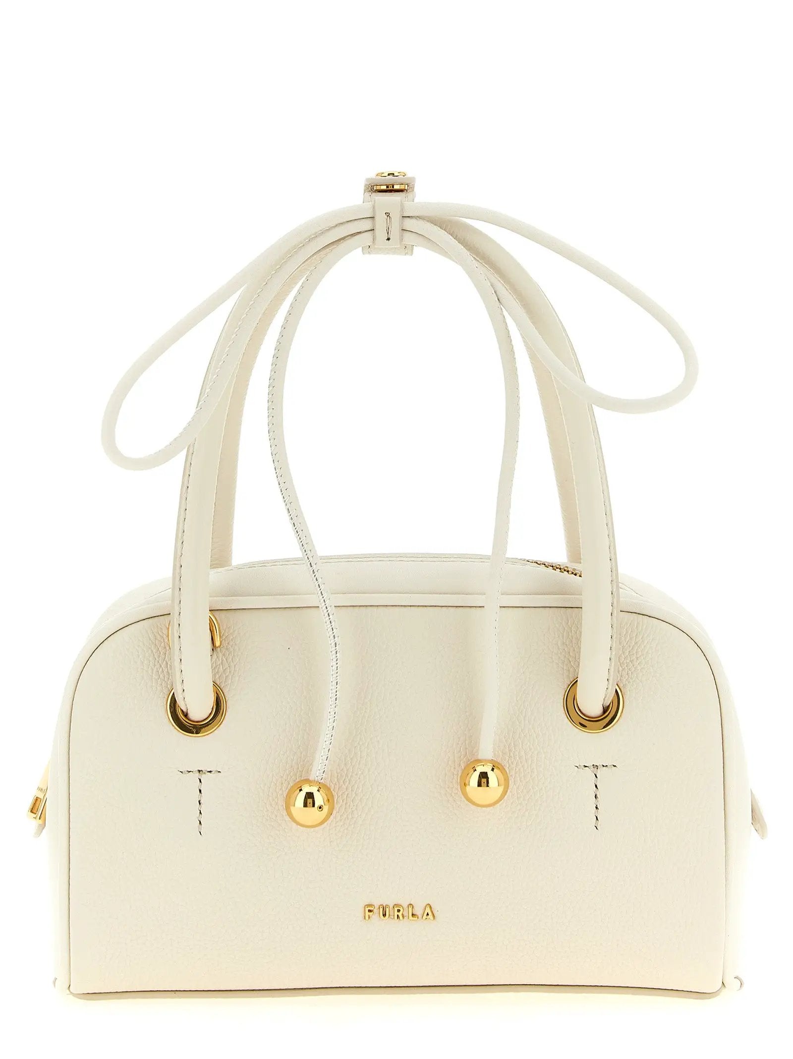 Furla White Calfskin Handbag