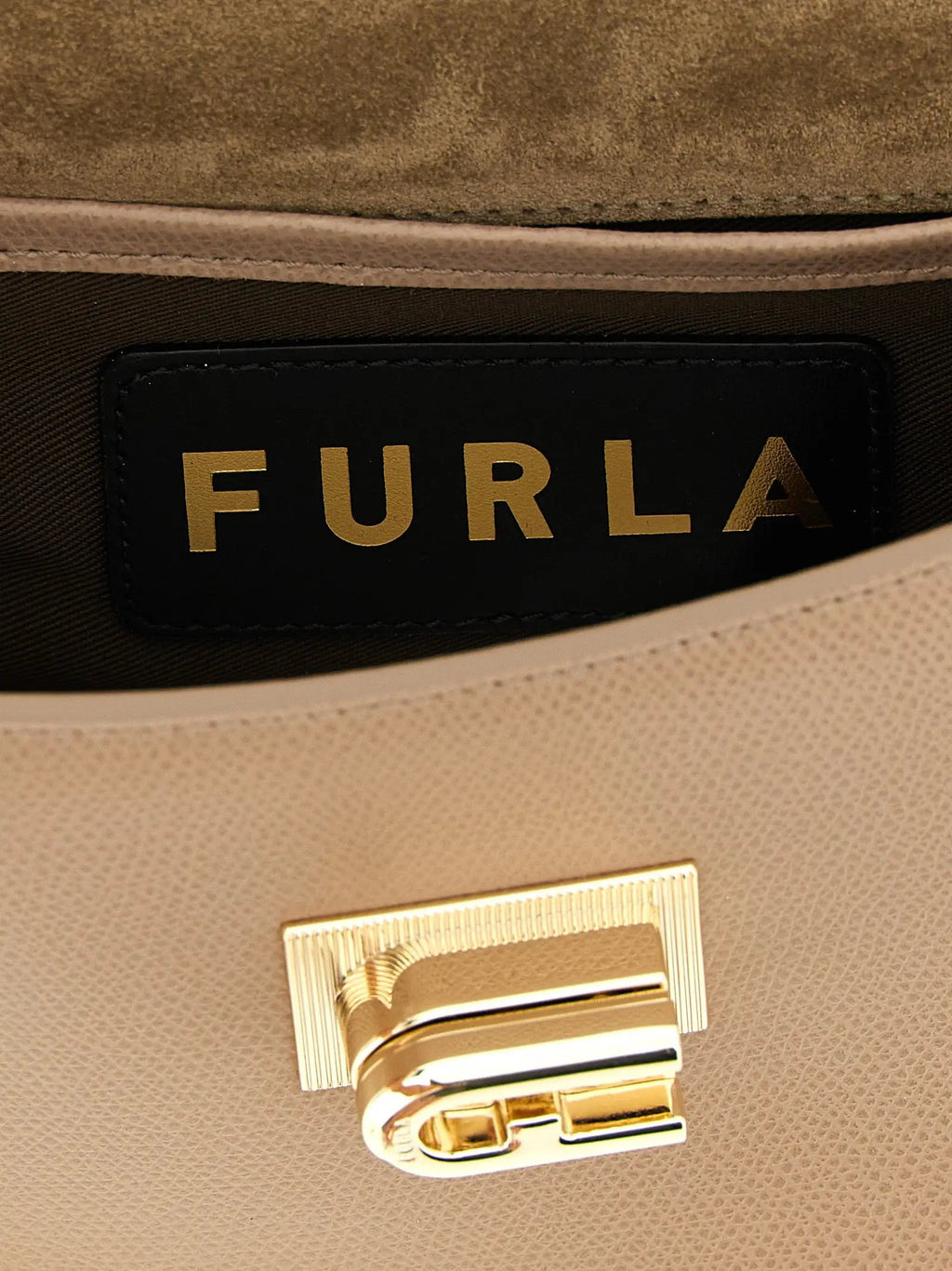 Furla Beige Calfskin Crossbody Bag