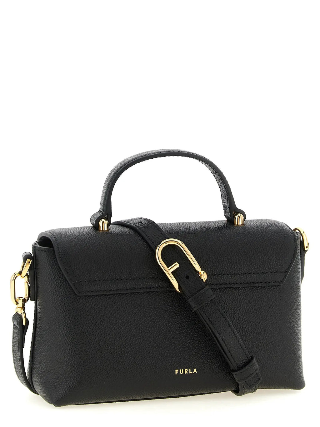 Sac à main Furla en cuir de veau noir