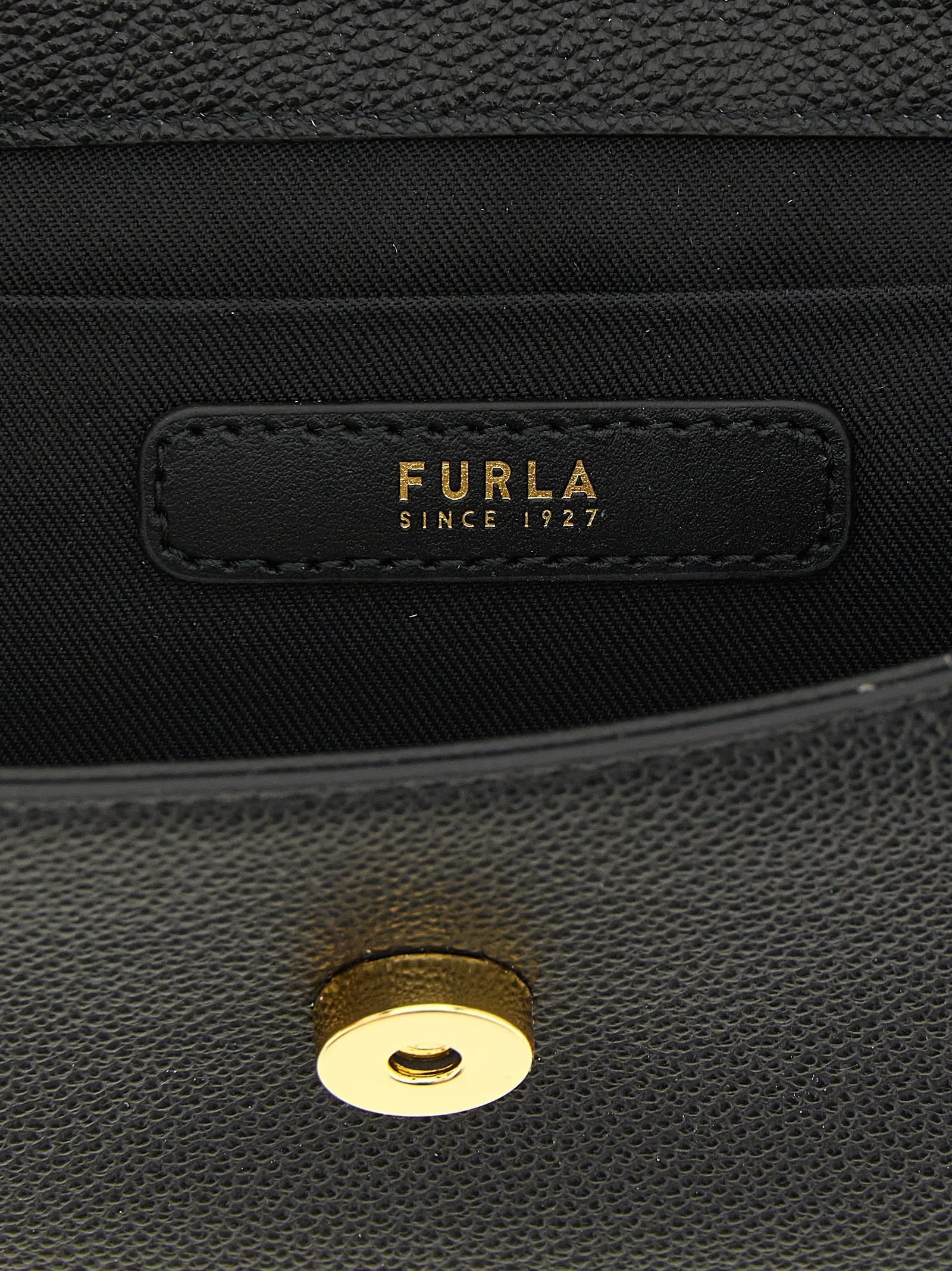Sac à main Furla en cuir de veau noir
