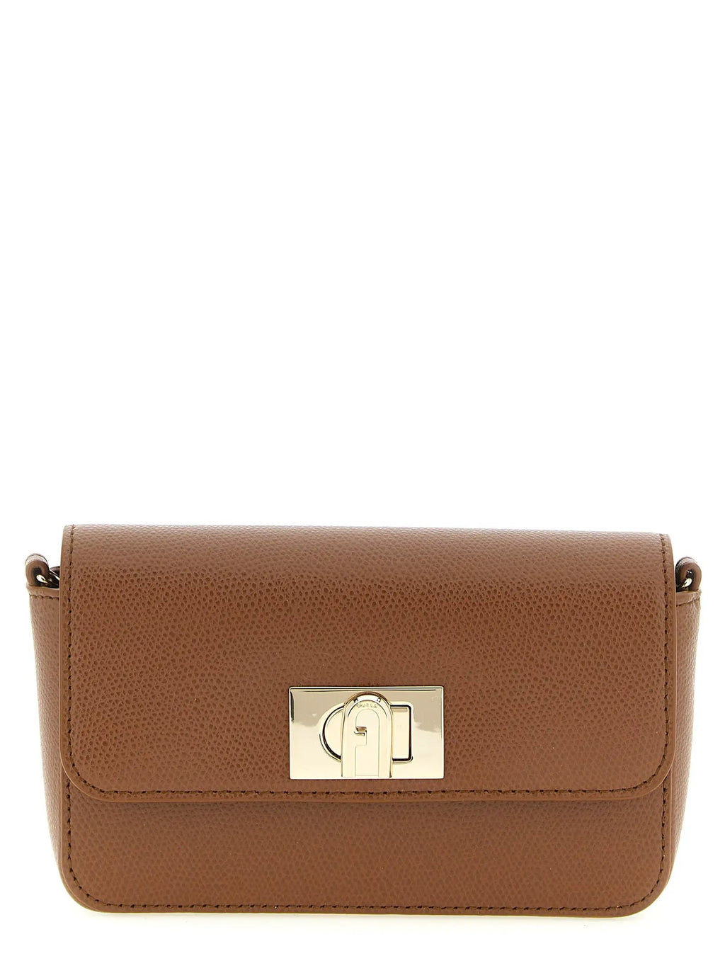 Furla Brown Calfskin Crossbody Bag