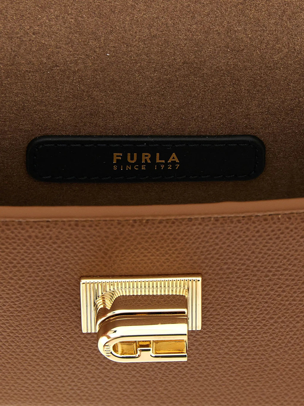 Furla Brown Calfskin Crossbody Bag