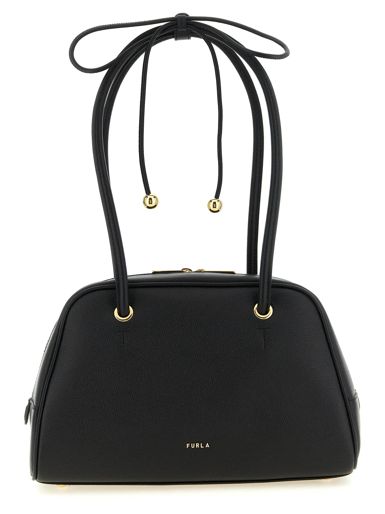 Furla Black Calfskin Handbag