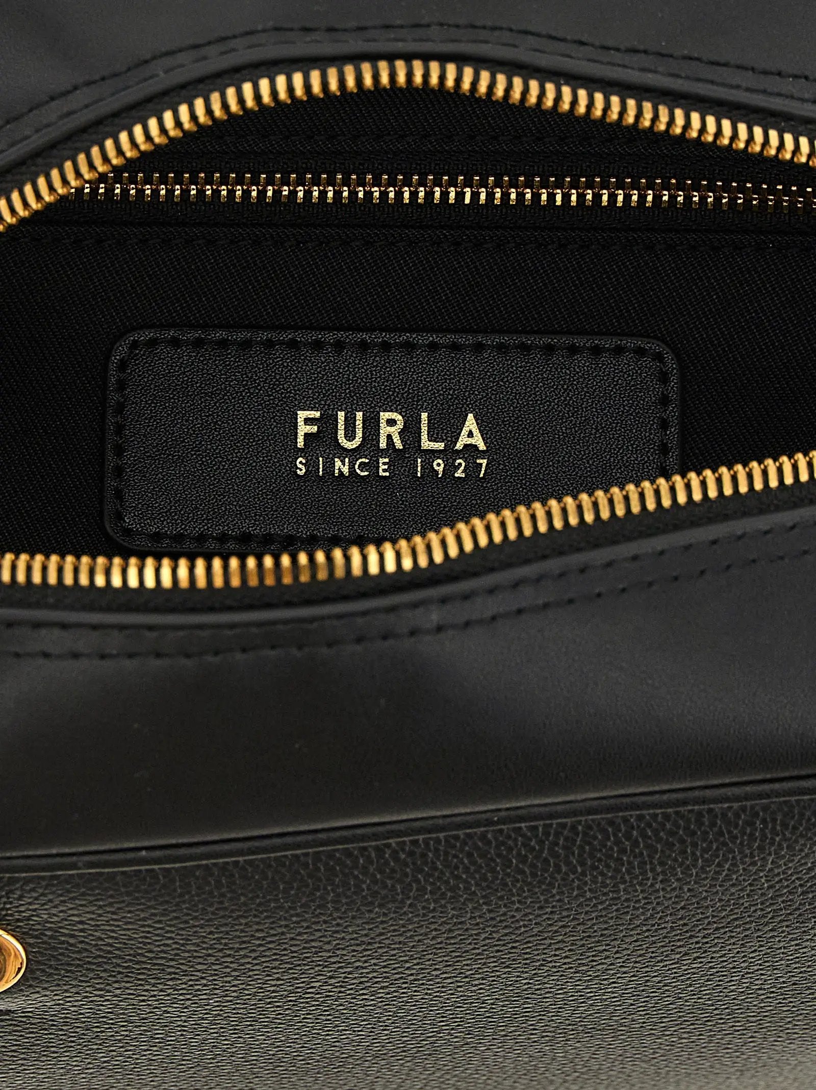 Furla Black Calfskin Handbag