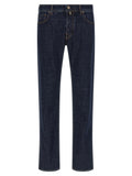 Jacob Cohen Blue Cotton Slim Fit Jeans