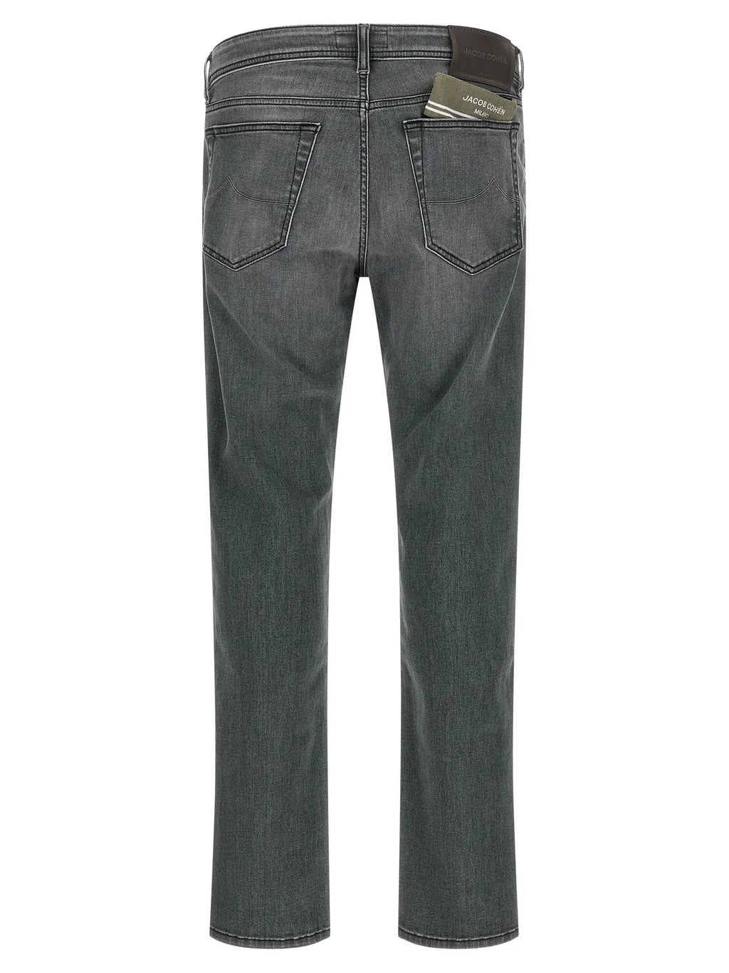 Jacob Cohen Gray Cotton Slim Fit Jeans