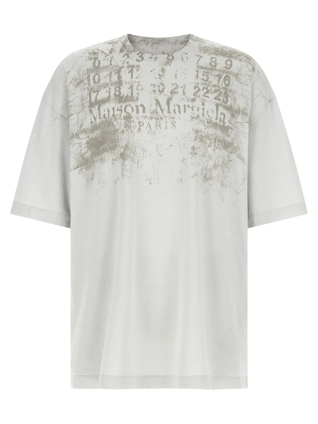 T-shirt en coton gris Maison Margiela
