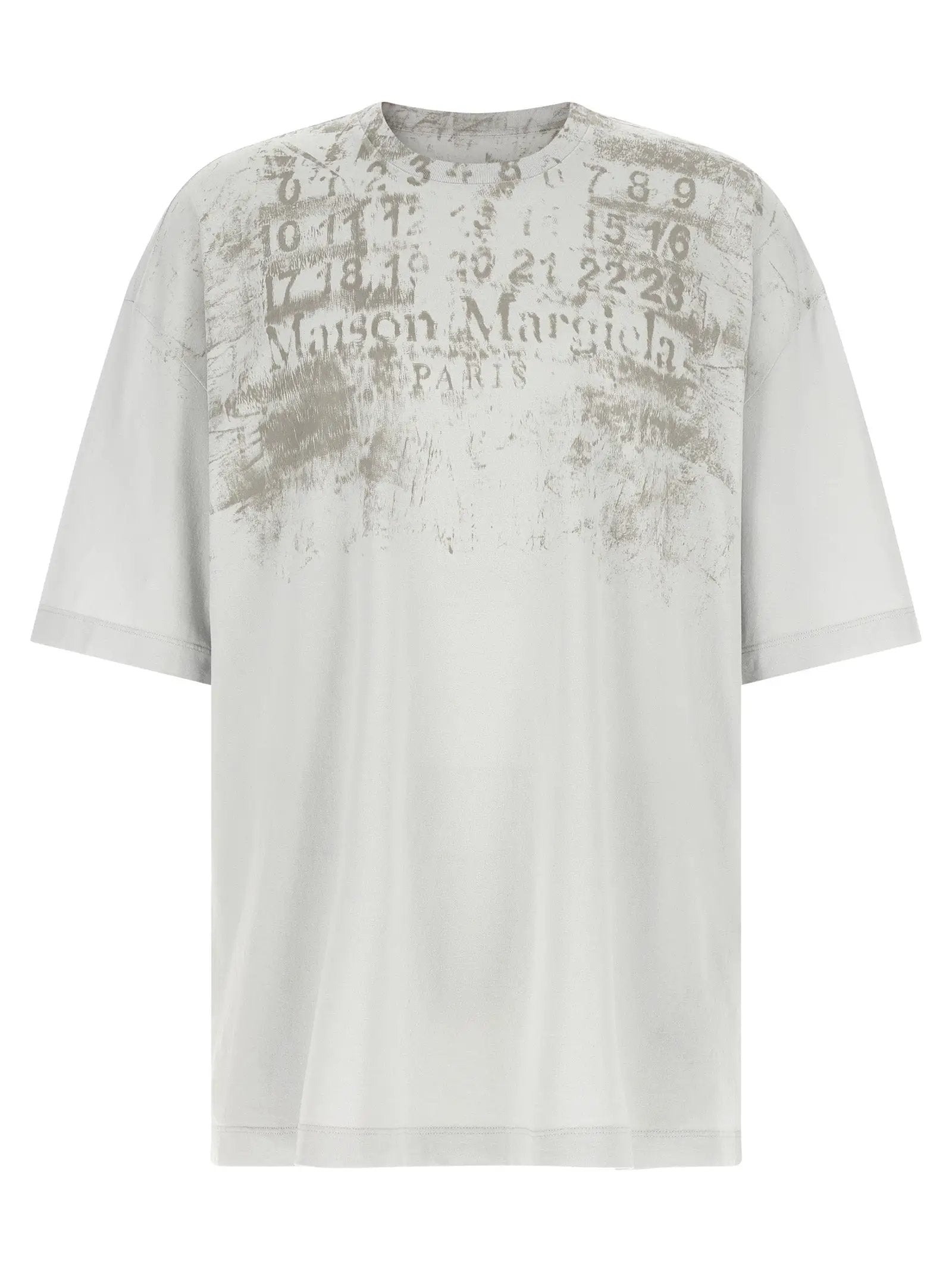 T-shirt en coton gris Maison Margiela