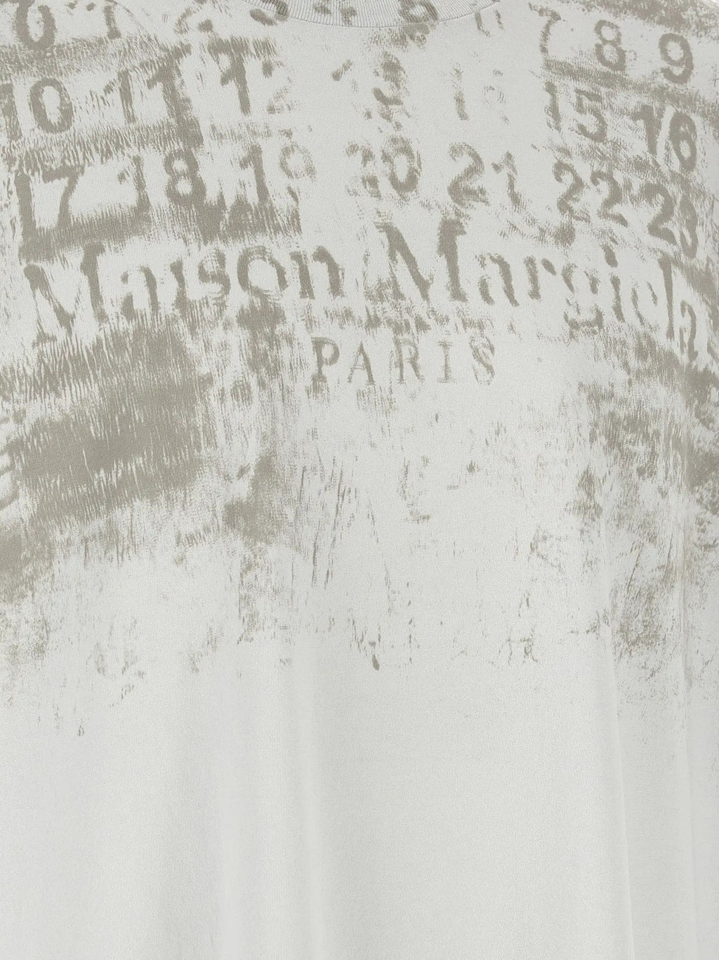 T-shirt en coton gris Maison Margiela