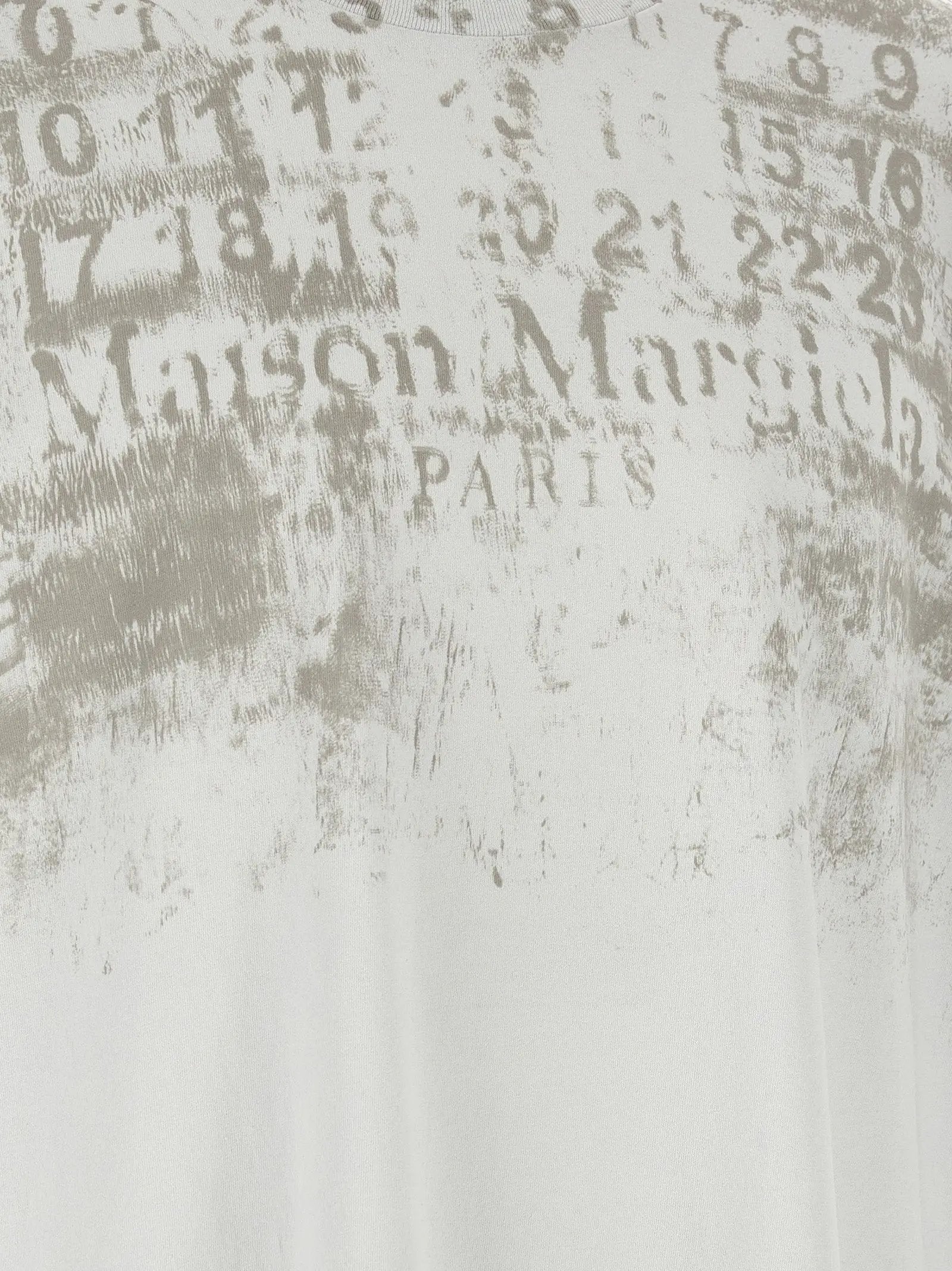 T-shirt en coton gris Maison Margiela