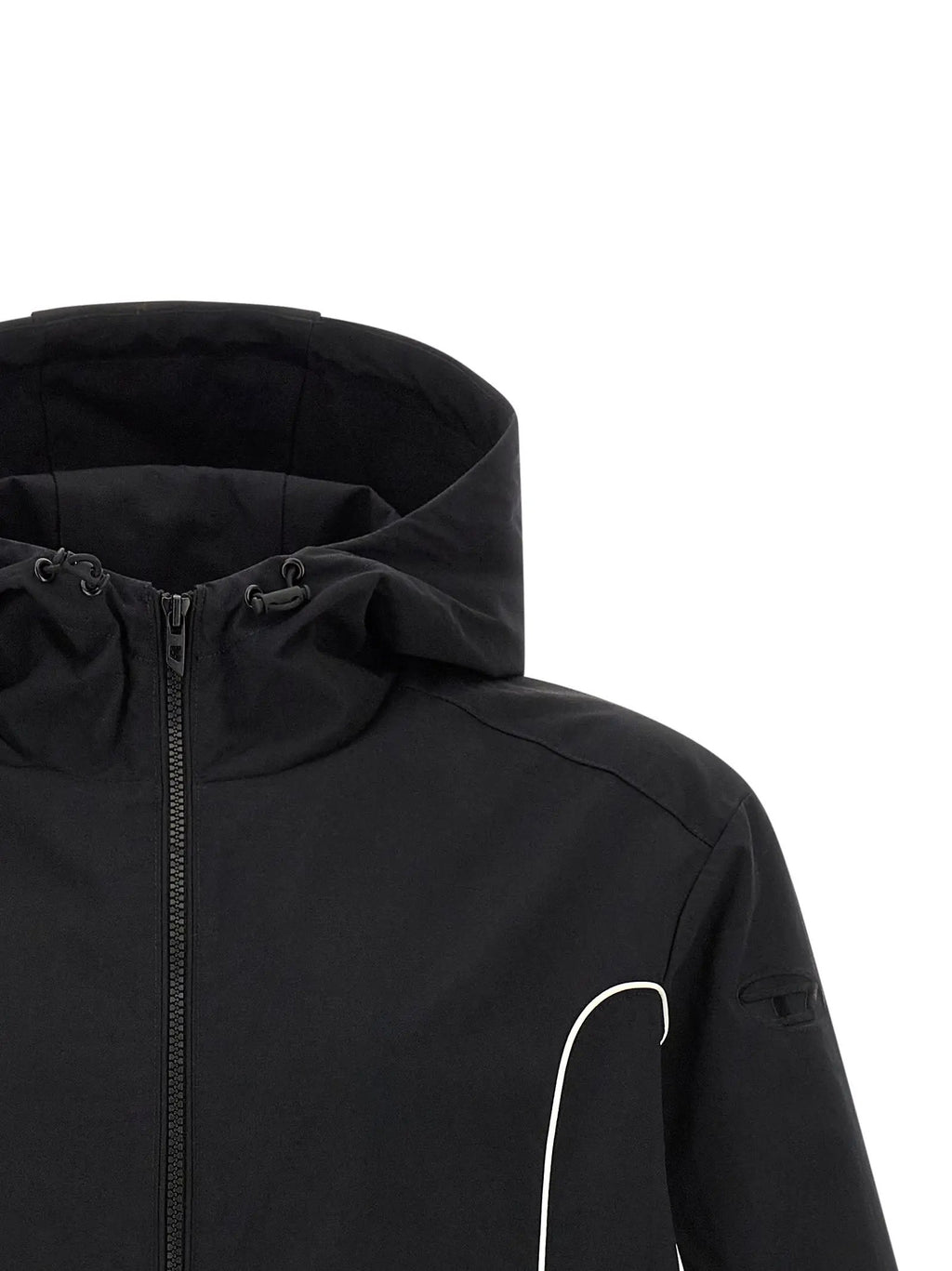 Diesel Black Polyamide Shell Jacket