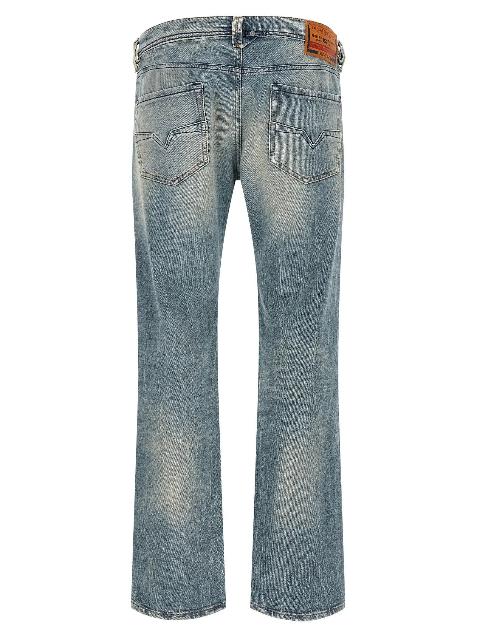 Jean droit en coton bleu Diesel
