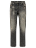 Jean skinny en coton gris Diesel
