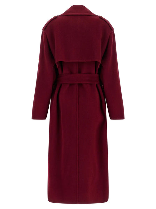 Manteau en Laine Multicolore Alberta Ferretti