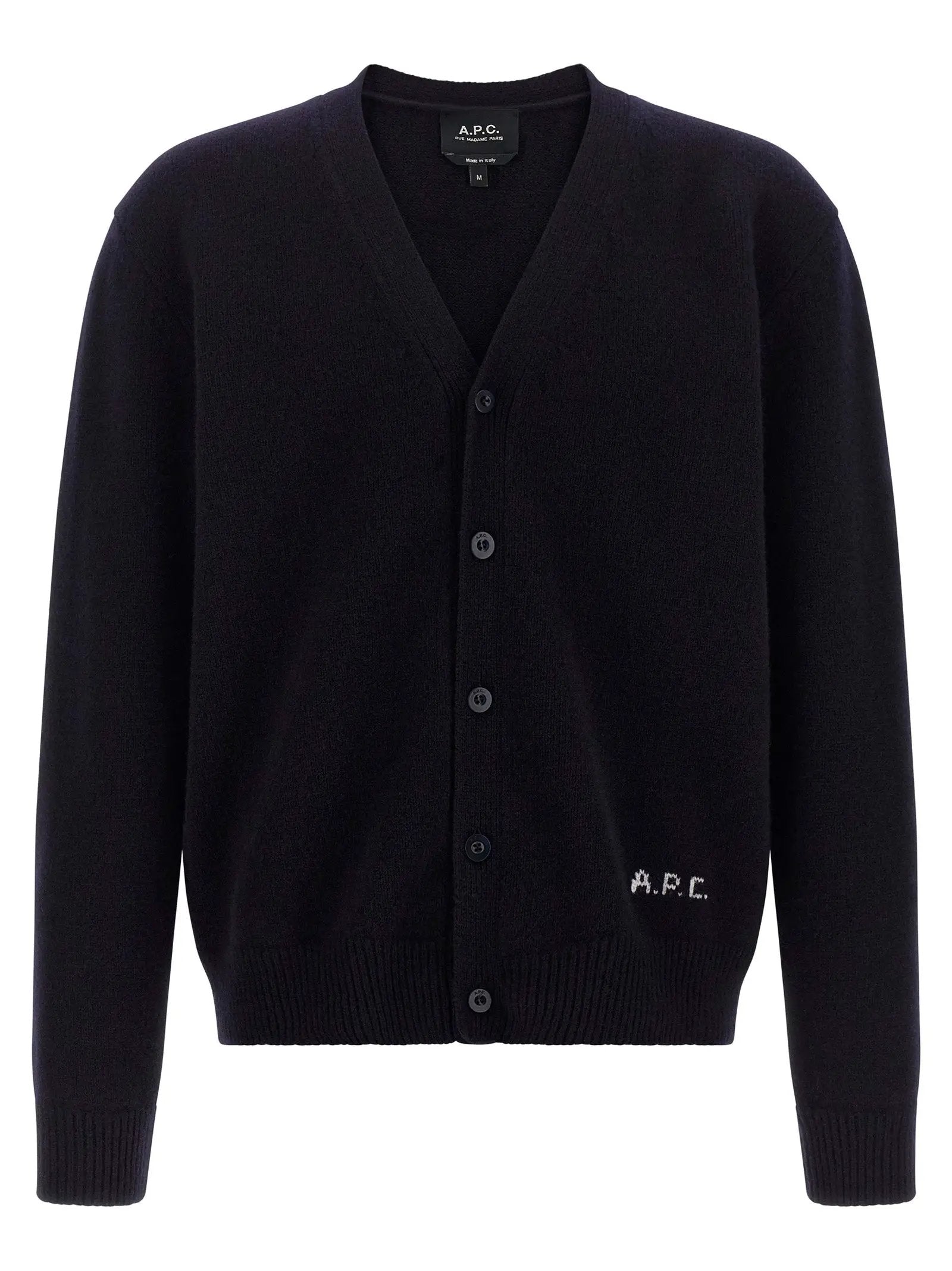 A.P.C. Blue Wool Cardigan