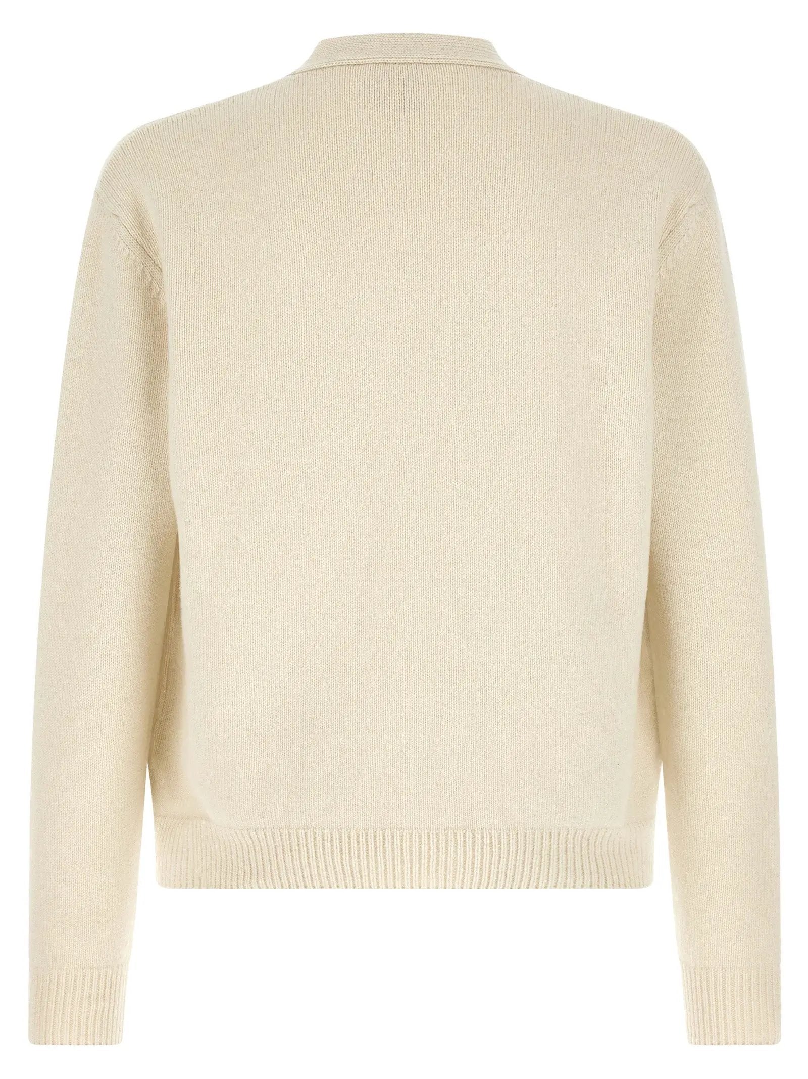 A.P.C. White Wool Cardigan