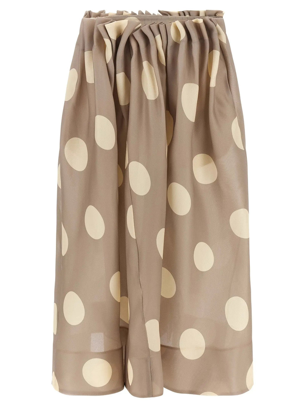 Khaite Gray Silk Mini Skirt